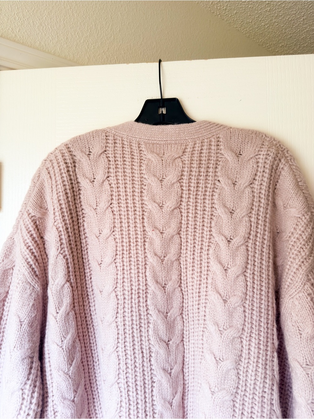 Jenni Kayne Cable‎ Cocoon Cardigan Blush Oversized XL GUC - Picture 7 of 9